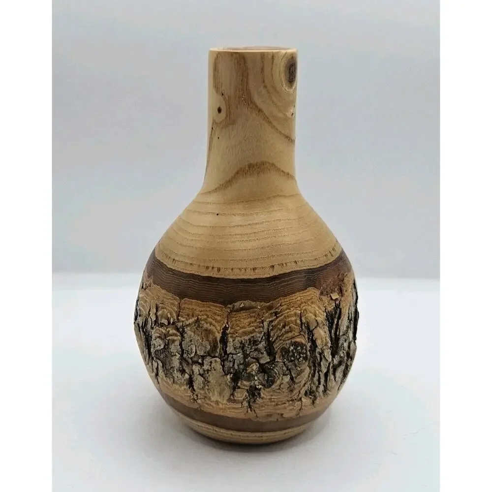 John Berglund Hand Turned Signed Raw Wood 5